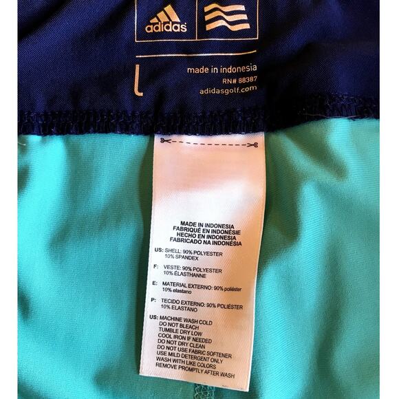 Adidas Golf Blue and White Colorblock Pull On Athletic Skort size L - Picture 4 of 7